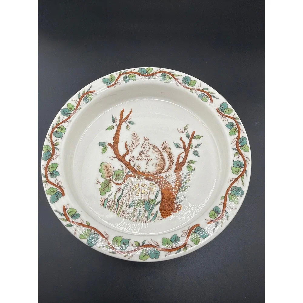 Vintage Tiffany & Co Johnson Brothers Squirrel Pie Dish England 6.5